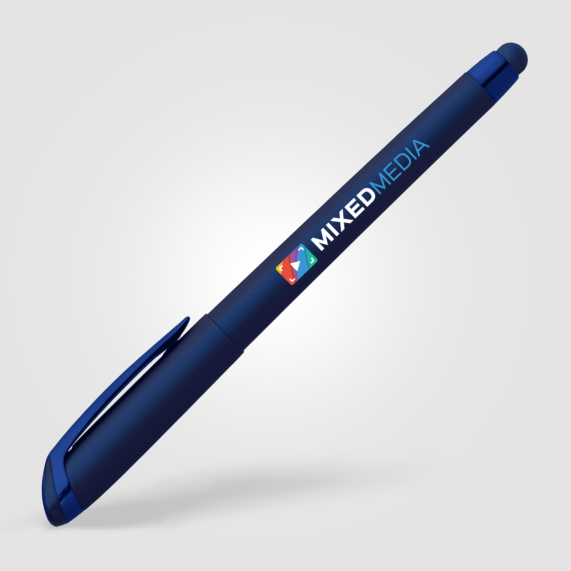 Stylo / stylet personnalisable encre gel - Gazelle Softy Bleu marine